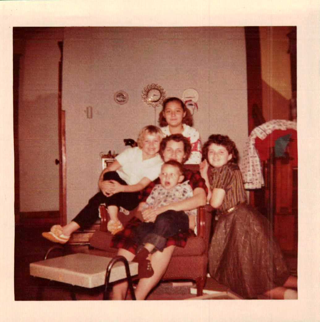 Betty & kids with Sue